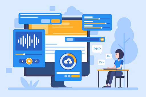 Backend and data systems illustration